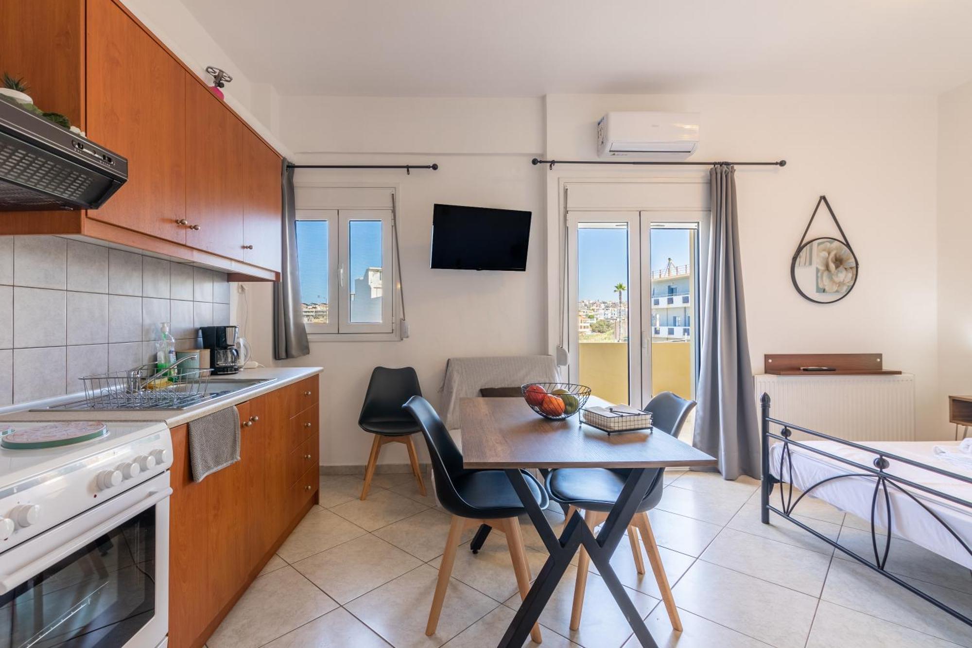 Studio On The Closest Beach To The City! Amoudara Lasithiou Eksteriør bilde